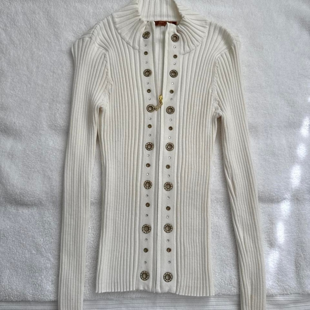 y2k office siren belldini sweater